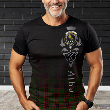 Buchan Modern Tartan T-Shirt Featuring Alba Gu Brath Family Crest Celtic Inspired