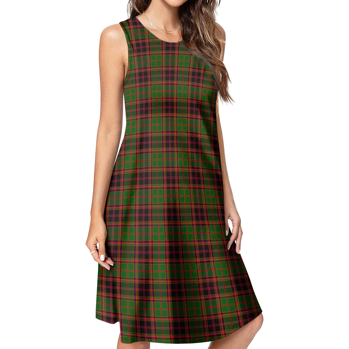 Buchan Tartan Womens Casual Dresses 4XL - Tartan Vibes Clothing