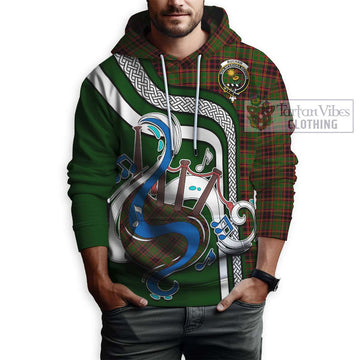 Buchan Tartan Hoodie with Epic Bagpipe Style