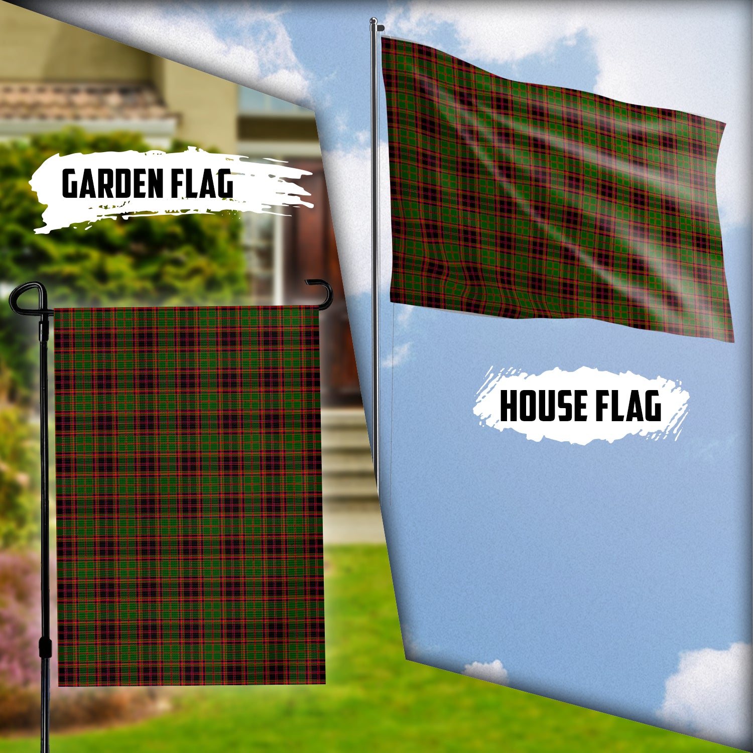 Buchan Tartan Flag Garden Flag (Vertical) - Tartan Vibes Clothing