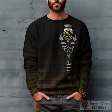 Buchan Tartan Sweatshirt Featuring Alba Gu Brath Family Crest Celtic Inspired