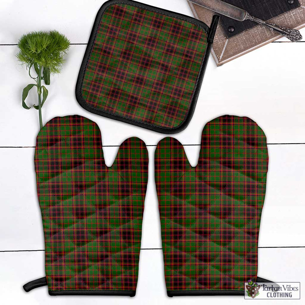 Buchan Tartan Combo Oven Mitt & Pot-Holder Combo 1 Oven Mitt & 1 Pot-Holder Black - Tartan Vibes Clothing