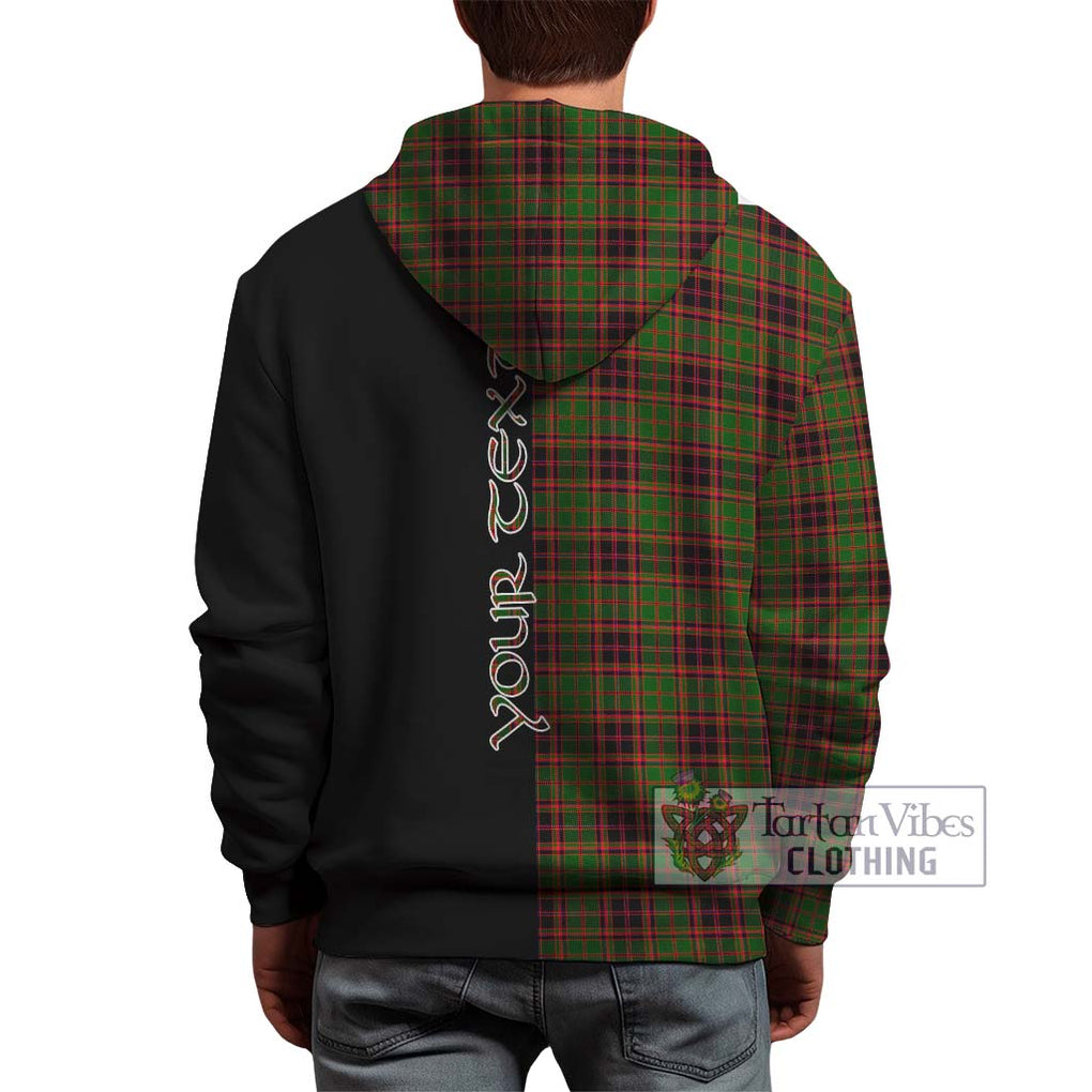 Buchan Tartan Hoodie with Family Crest and Half Of Me Style - Tartanvibesclothing Shop