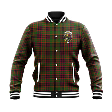 Buchan Tartan Baseball Jacket with Family Crest