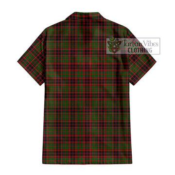 Buchan Tartan Short Sleeve Button Shirt with Family Crest DNA In Me Style