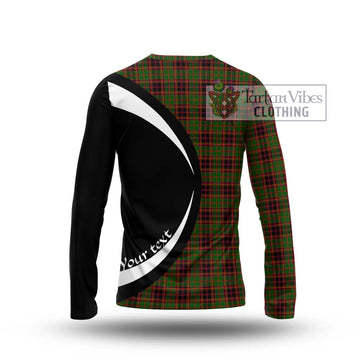 Buchan Tartan Long Sleeve T-Shirt with Family Crest Circle Style