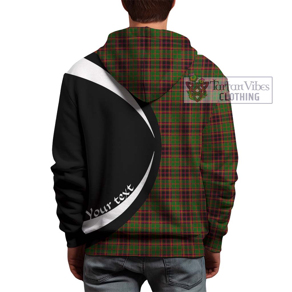 Tartan Vibes Clothing Buchan Modern Tartan Hoodie with Family Crest Circle Style