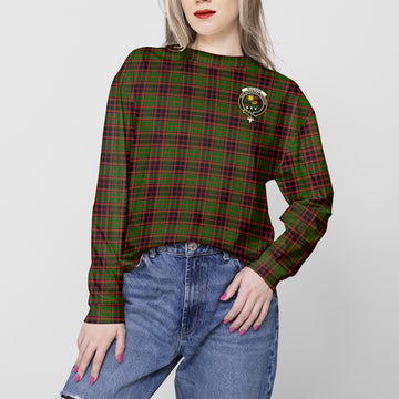 Buchan Tartan Sweatshirt with Family Crest