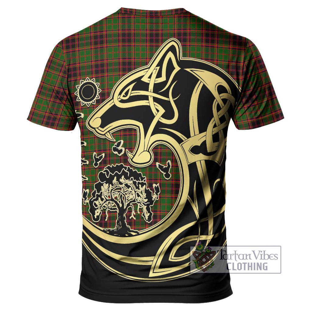 Buchan Tartan T-Shirt with Family Crest Celtic Wolf Style - Tartan Vibes Clothing