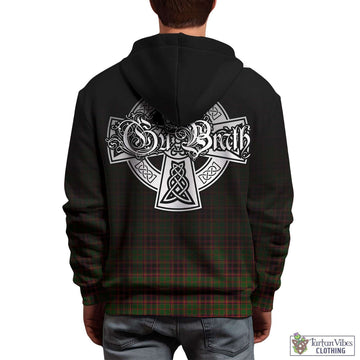 Buchan Tartan Hoodie Featuring Alba Gu Brath Family Crest Celtic Inspired