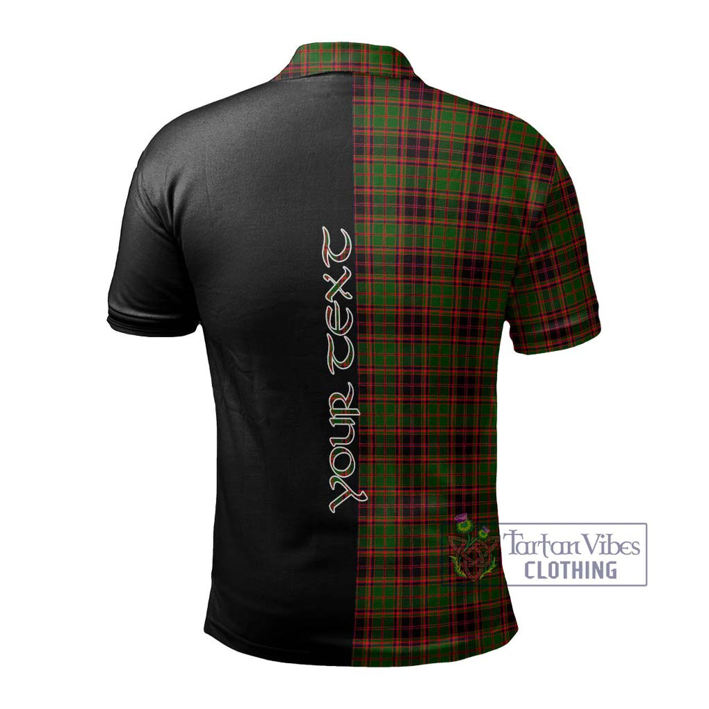 Buchan Tartan Polo Shirt with Family Crest and Half Of Me Style - Tartanvibesclothing Shop