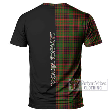 Buchan Tartan T-Shirt with Family Crest and Half Of Me Style