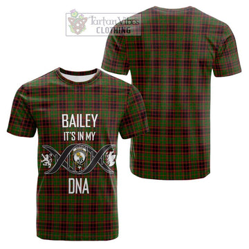 Buchan Tartan Cotton T-shirt with Family Crest DNA In Me Style