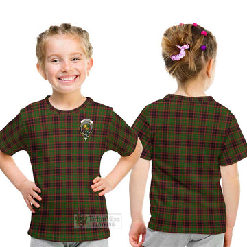 Buchan Tartan Kid T-Shirt with Family Crest