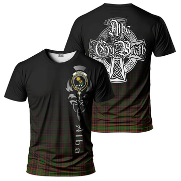 Buchan Modern Tartan T-Shirt Featuring Alba Gu Brath Family Crest Celtic Inspired