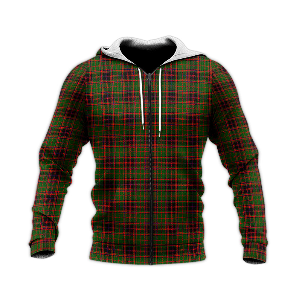 Buchan Modern Tartan Knitted Hoodie Unisex Knitted Zip Hoodie - Tartanvibesclothing