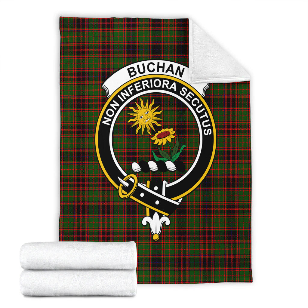 Buchan Tartan Blanket with Family Crest - Tartan Vibes Clothing