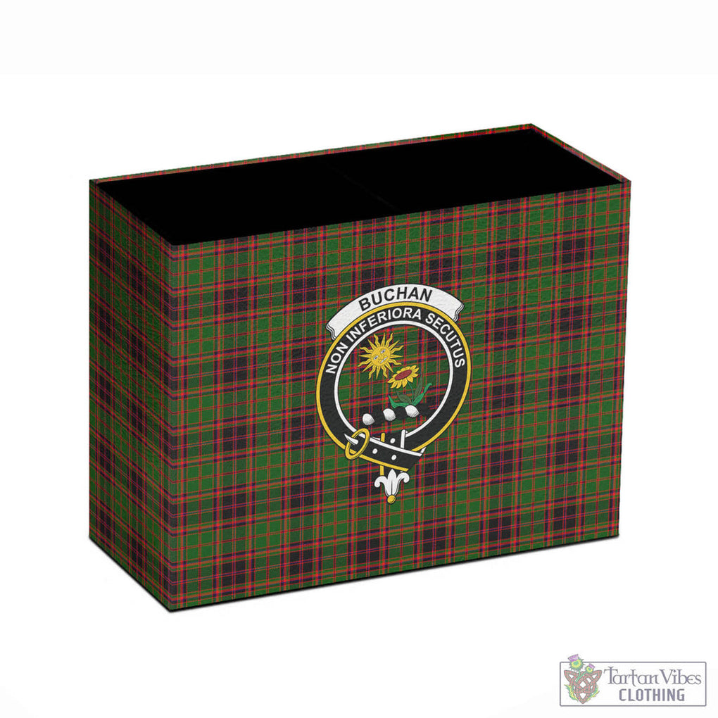 Tartan Vibes Clothing Buchan Modern Tartan Pen Holder with Family Crest