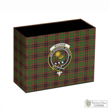 Buchan Tartan Pen Holder with Family Crest