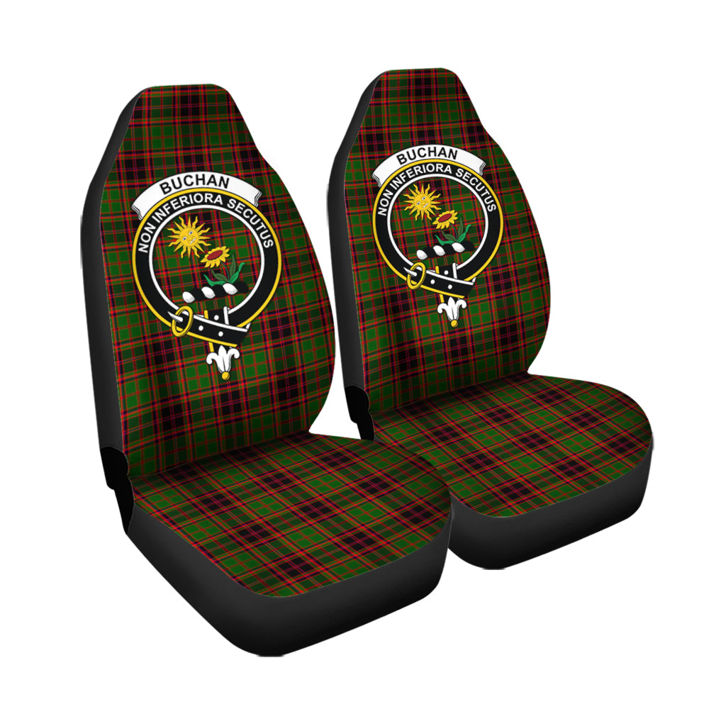 Buchan Modern Tartan Car Seat Cover with Family Crest - Tartanvibesclothing