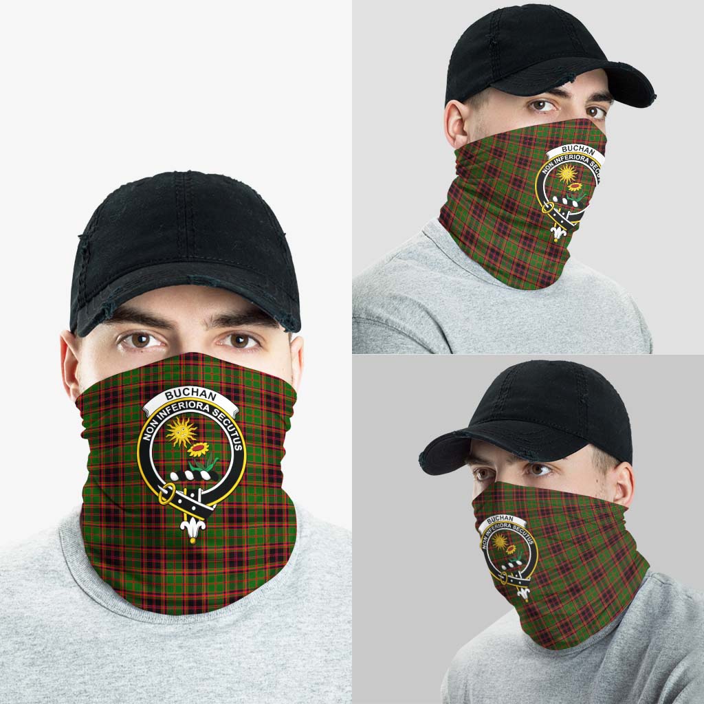 Buchan Modern Tartan Neck Gaiters, Tartan Bandanas, Tartan Head Band with Family Crest