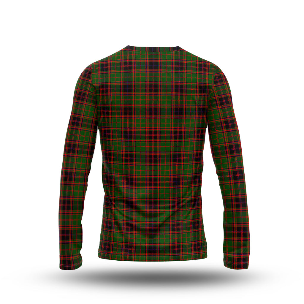 Buchan Modern Tartan Long Sleeve T-Shirt with Family Crest - Tartanvibesclothing