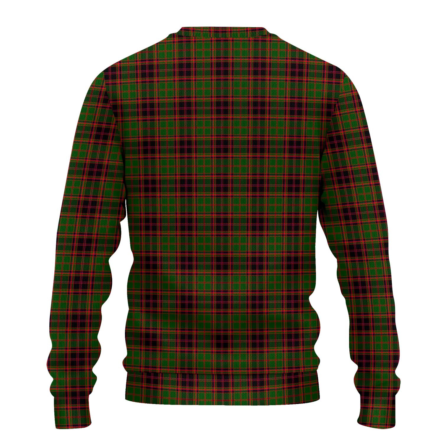 Buchan Modern Tartan Knitted Sweater with Family Crest - Tartanvibesclothing