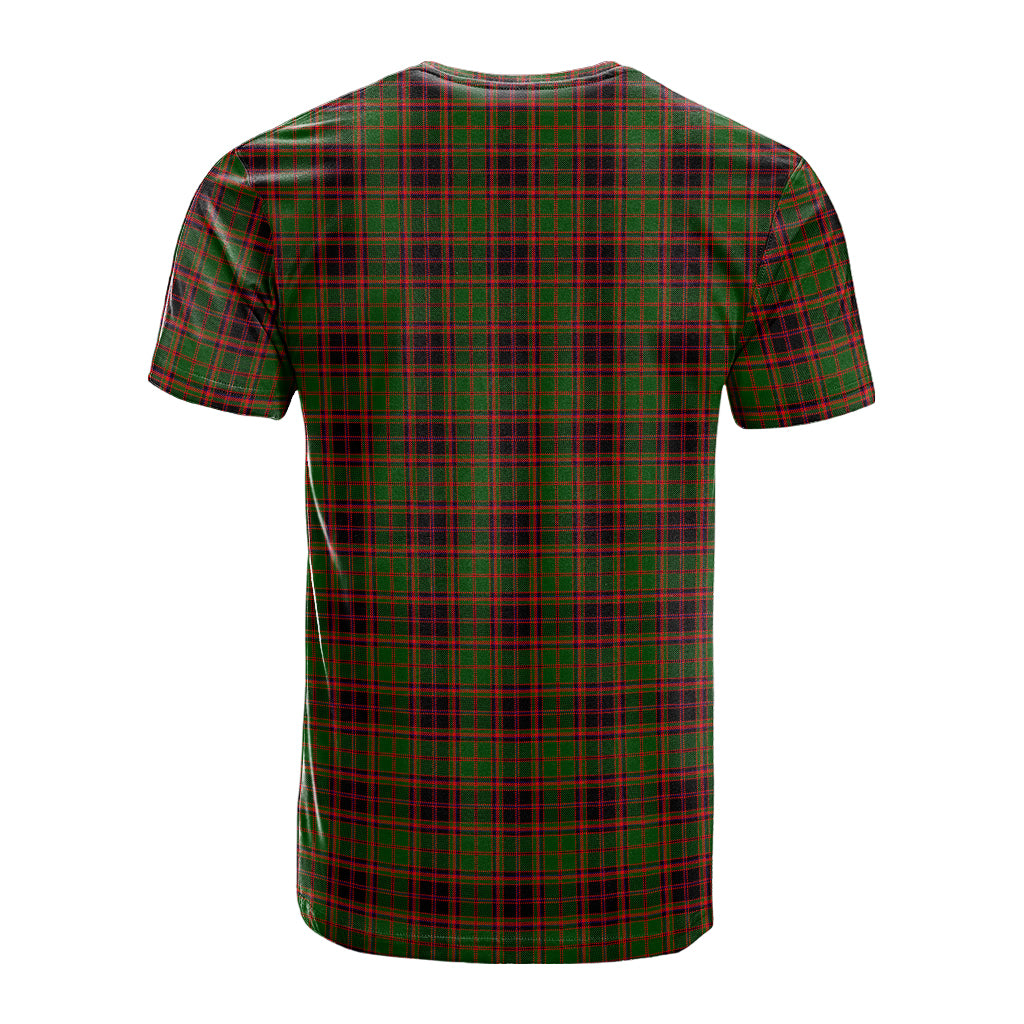 Buchan Tartan T-Shirt with Family Crest - Tartan Vibes Clothing