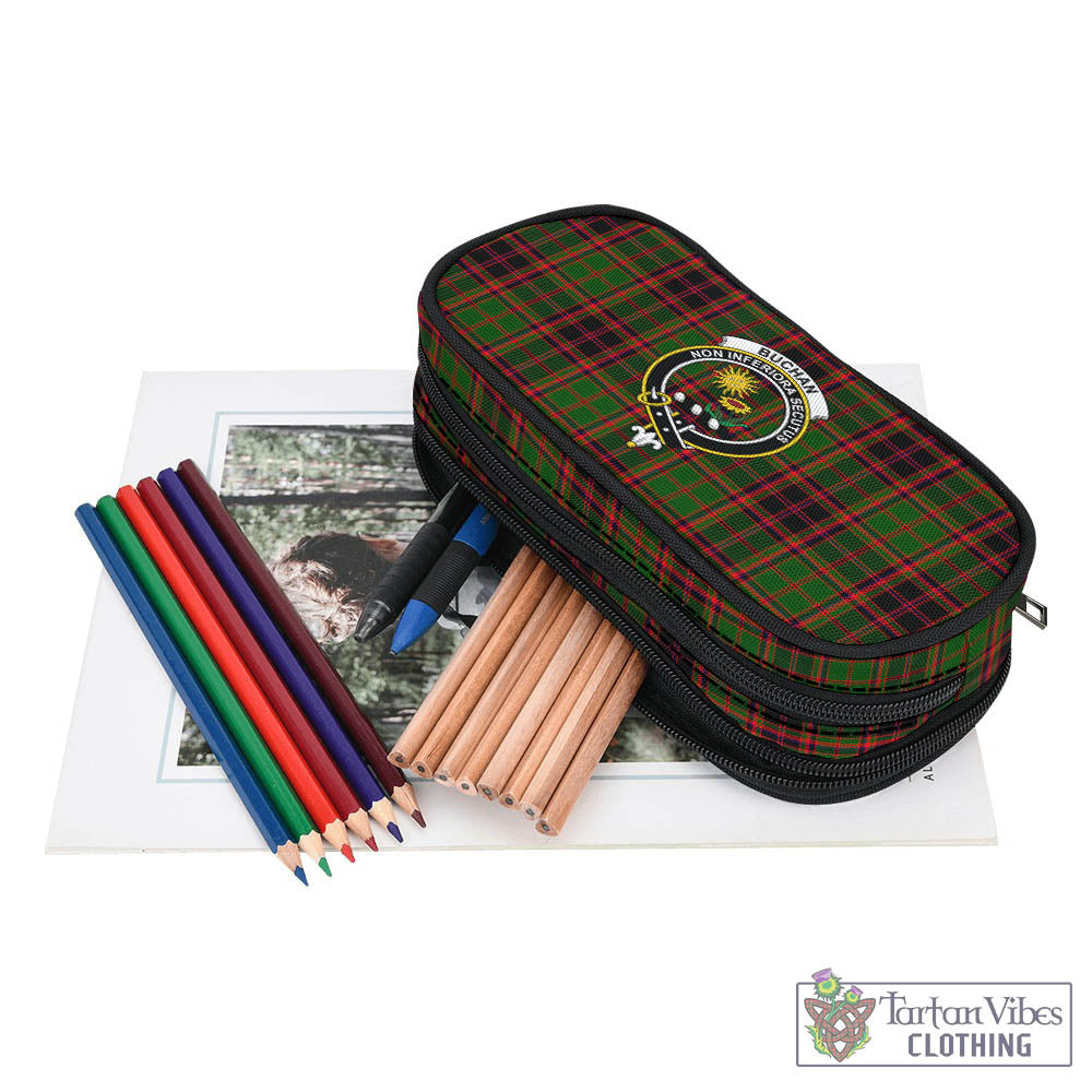 Tartan Vibes Clothing Buchan Modern Tartan Pen and Pencil Case with Family Crest