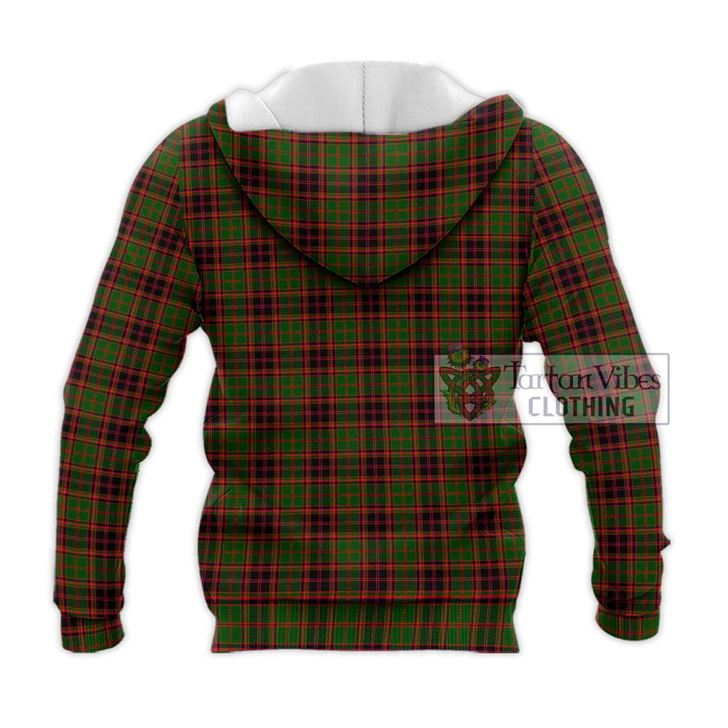 Buchan Tartan Knitted Hoodie with Family Crest DNA In Me Style - Tartanvibesclothing Shop