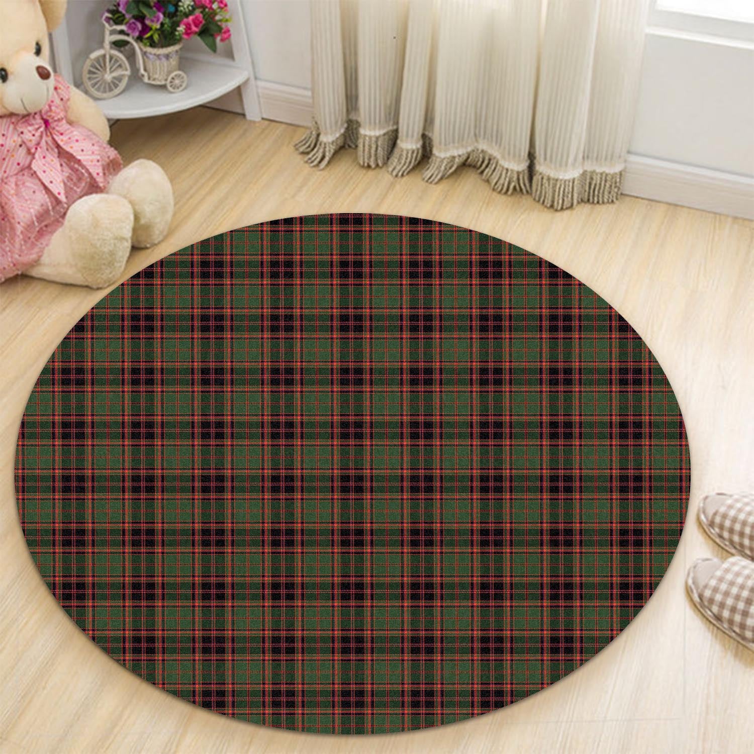 Buchan Modern Tartan Round Rug - Tartanvibesclothing