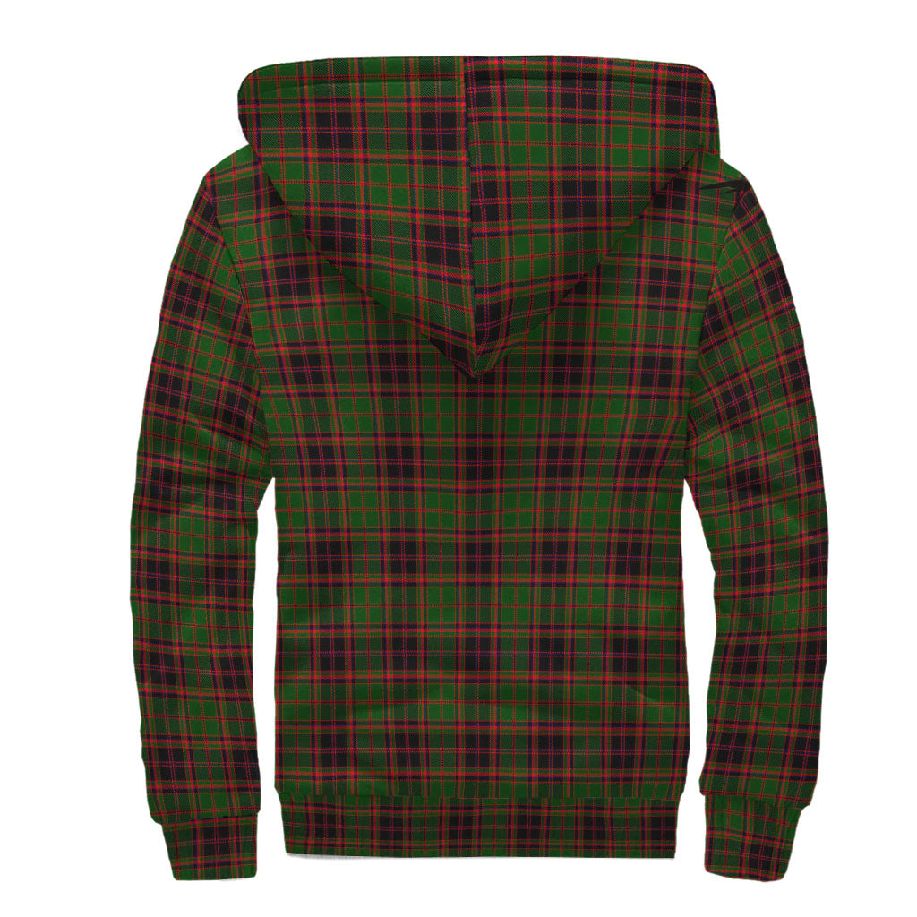 Buchan Modern Tartan Sherpa Hoodie with Family Crest - Tartanvibesclothing