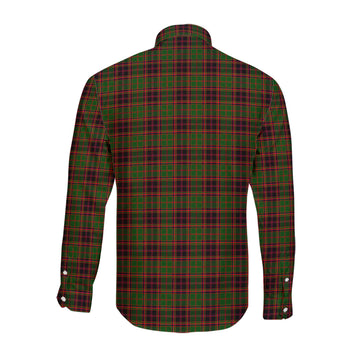 Buchan Tartan Long Sleeve Button Up Shirt with Family Crest