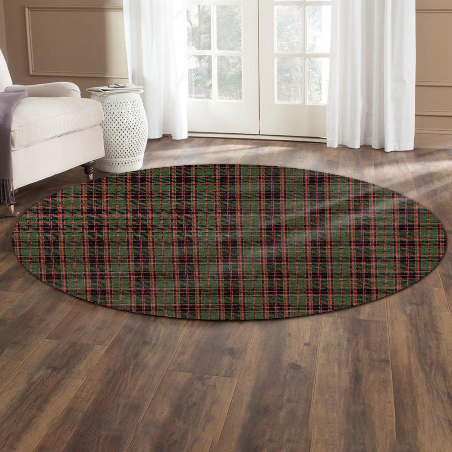 Buchan Modern Tartan Round Rug - Tartanvibesclothing