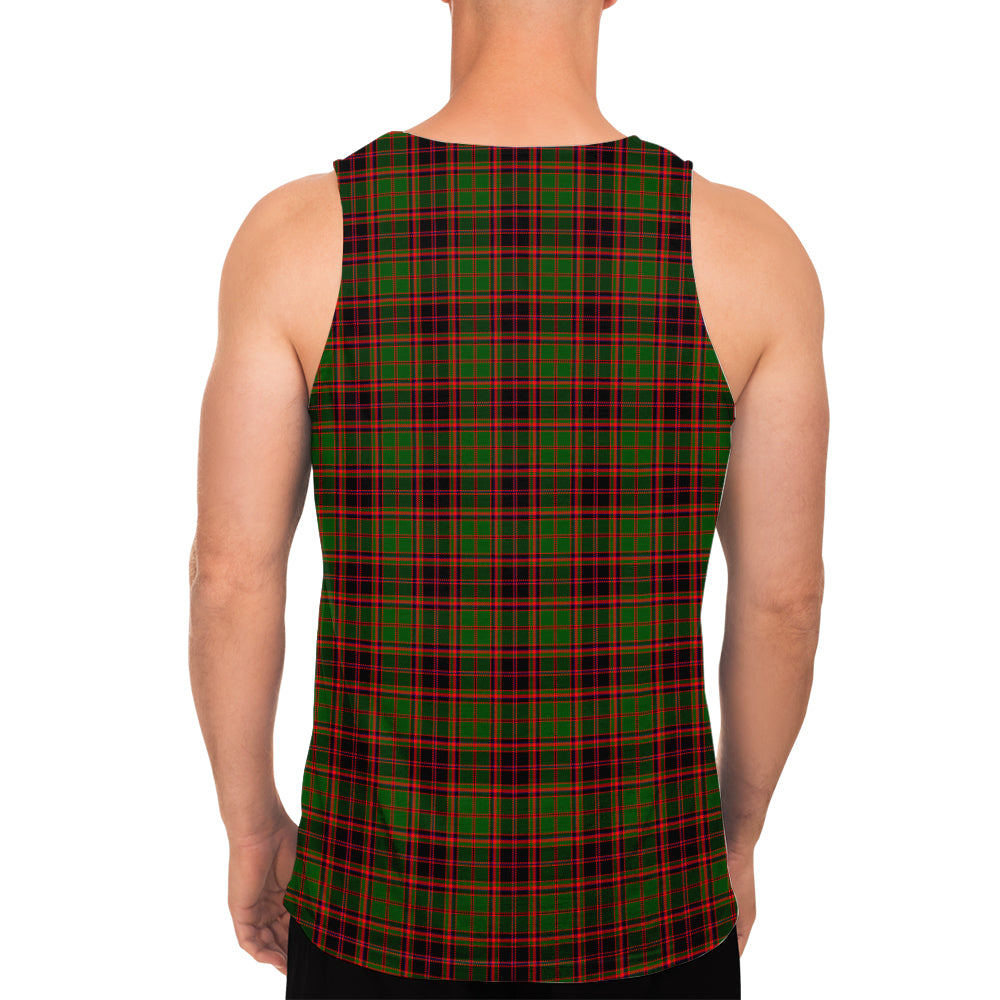 Buchan Modern Tartan Mens Tank Top with Family Crest - Tartanvibesclothing