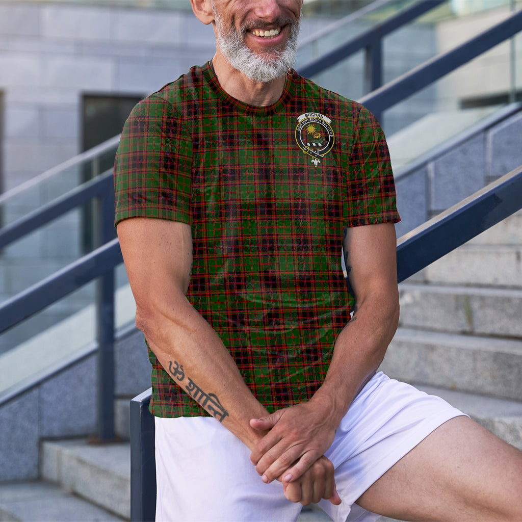 Buchan Tartan T-Shirt with Family Crest - Tartan Vibes Clothing