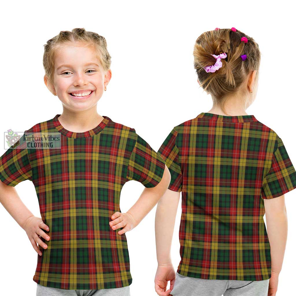 Buchanan Tartan Kid T-Shirt Youth XL Size14 - Tartanvibesclothing Shop