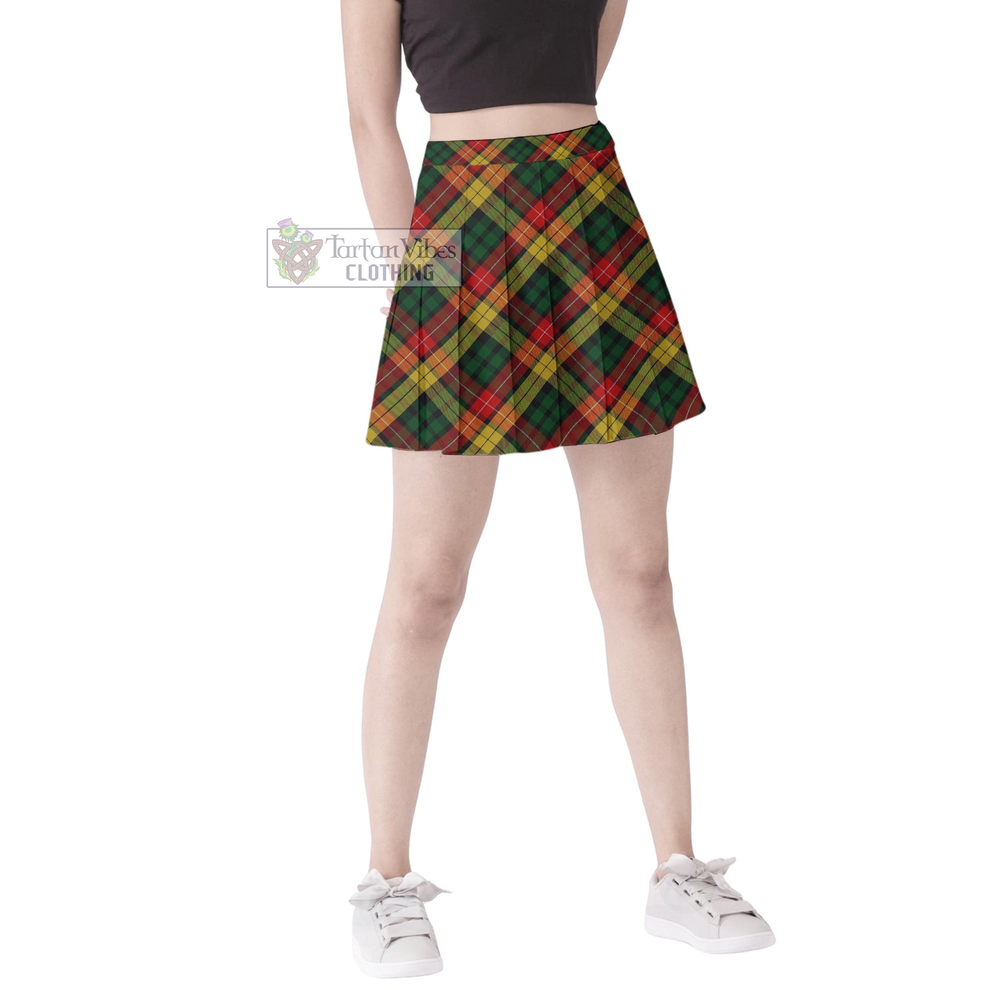 Tartan Vibes Clothing Buchanan Tartan Women's Plated Mini Skirt