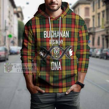 Buchanan Tartan Hoodie with Family Crest DNA In Me Style