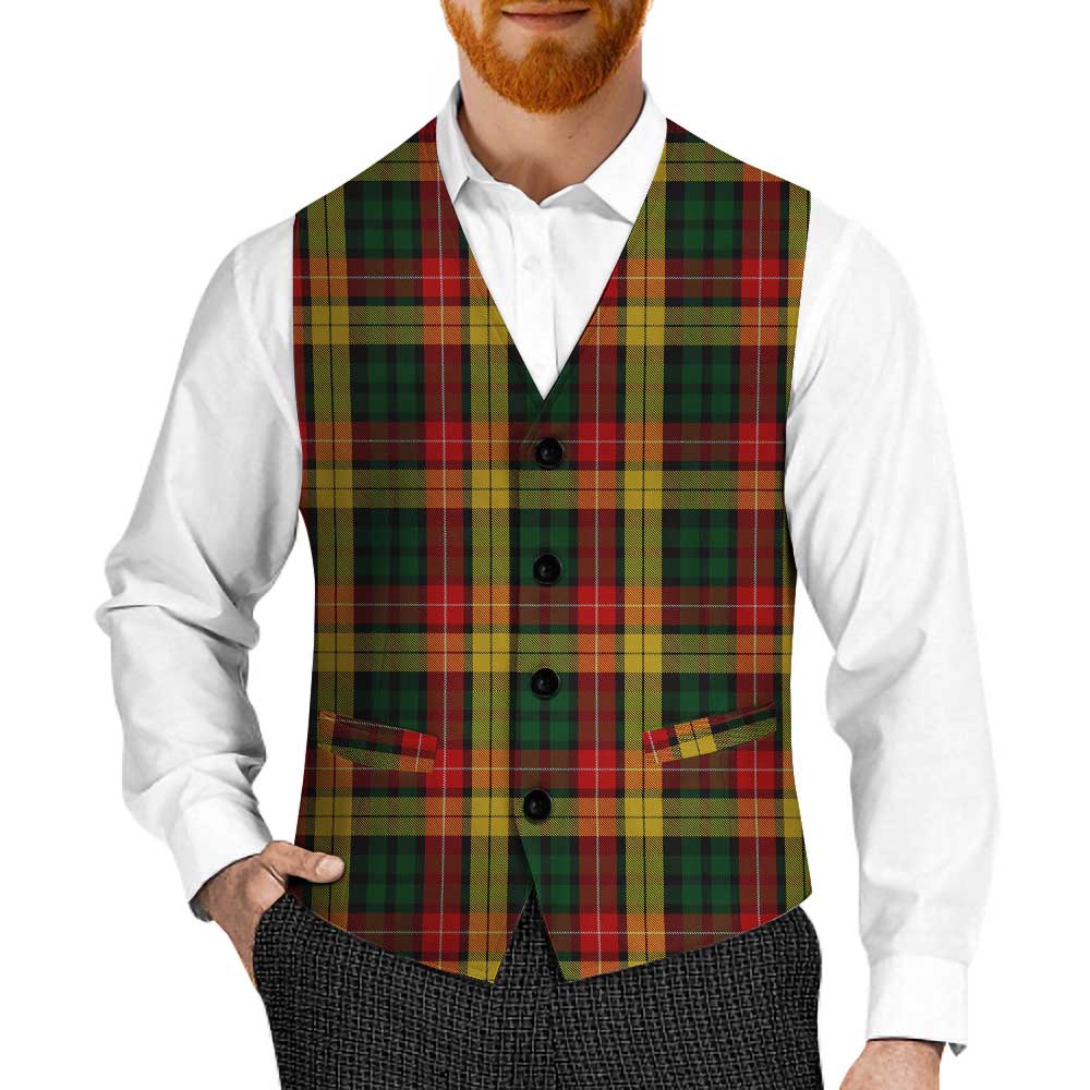 Tartan Vibes Clothing Buchanan Tartan Men's Sleeveless Suit Vest