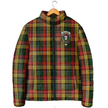 Buchanan Tartan Padded Jacket with Family Crest