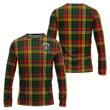 Buchanan Tartan Long Sleeve T-Shirt with Family Crest