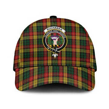 Buchanan Tartan Classic Cap with Family Crest