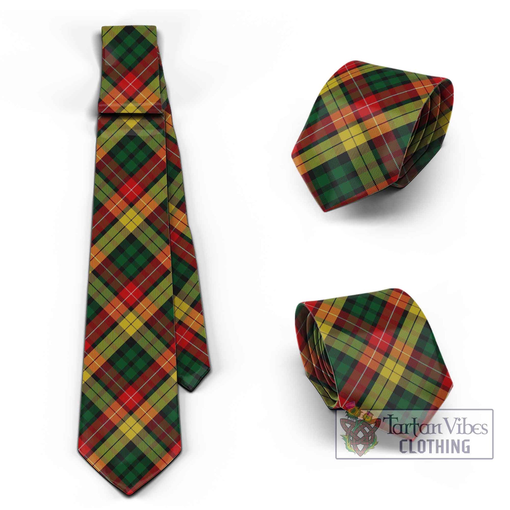 Tartan Vibes Clothing Buchanan Tartan Classic Necktie Cross Style