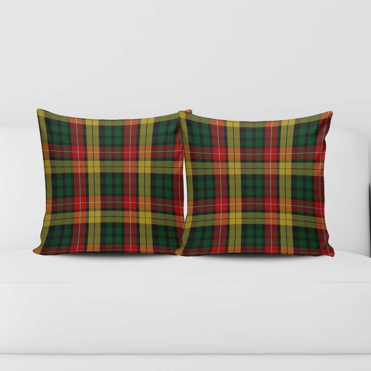 Buchanan Tartan Pillow Cover Square Pillow Cover - Tartanvibesclothing