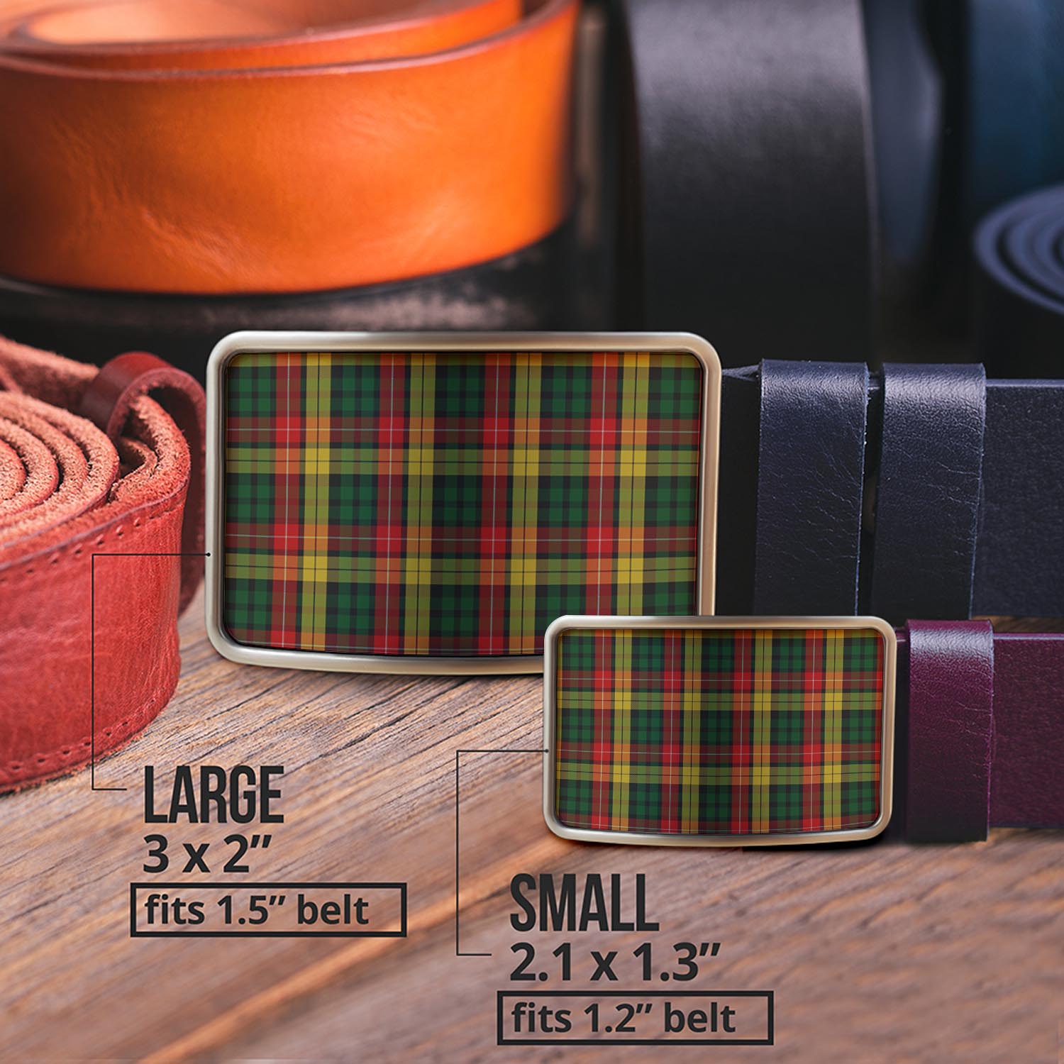 Buchanan Tartan Belt Buckles - Tartan Vibes Clothing