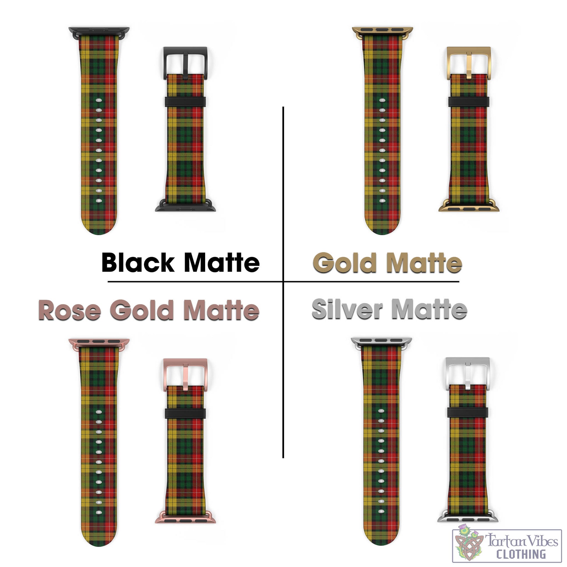 Tartan Vibes Clothing Buchanan Tartan Watch Band