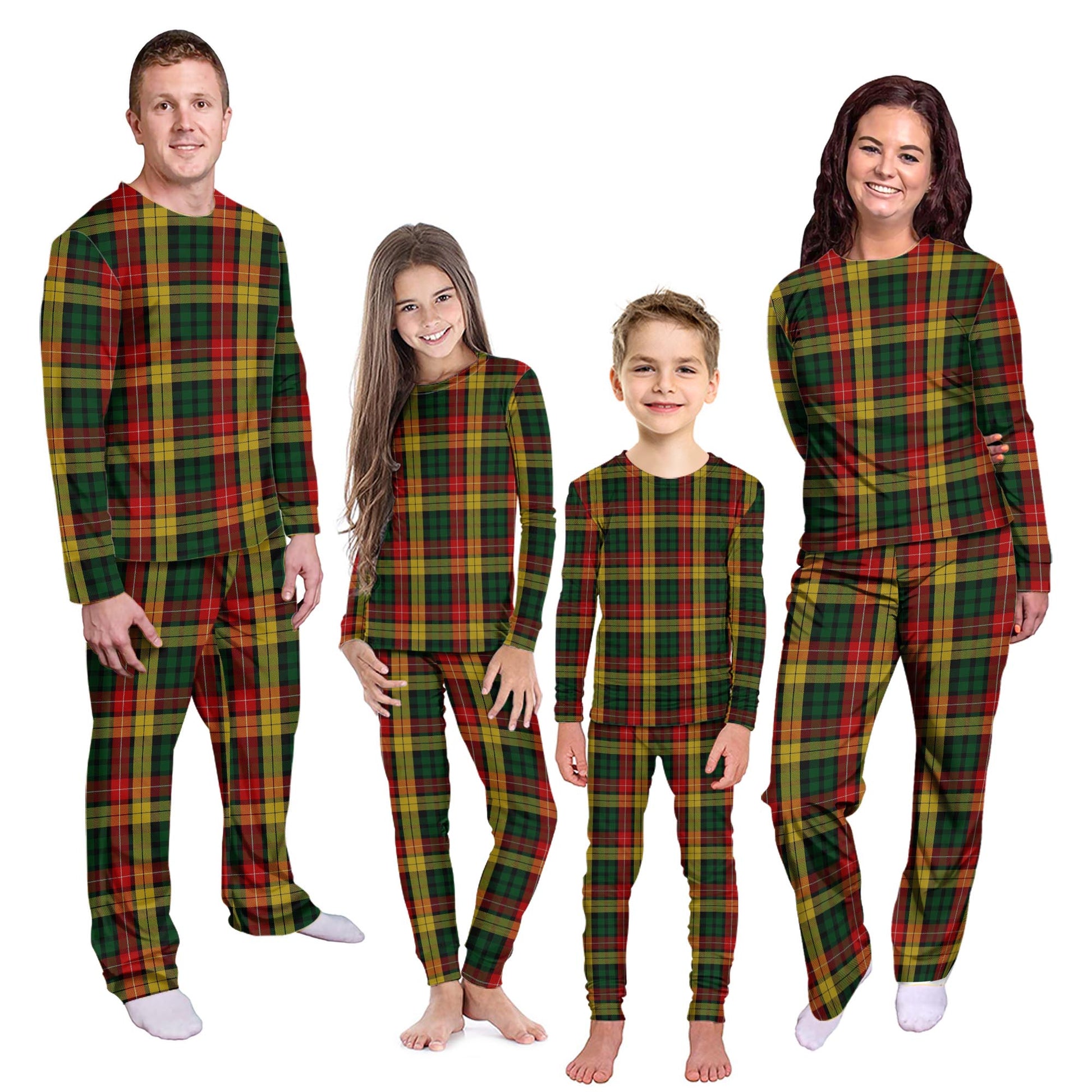 Buchanan Tartan Pajamas Family Set Kid - Tartan Vibes Clothing