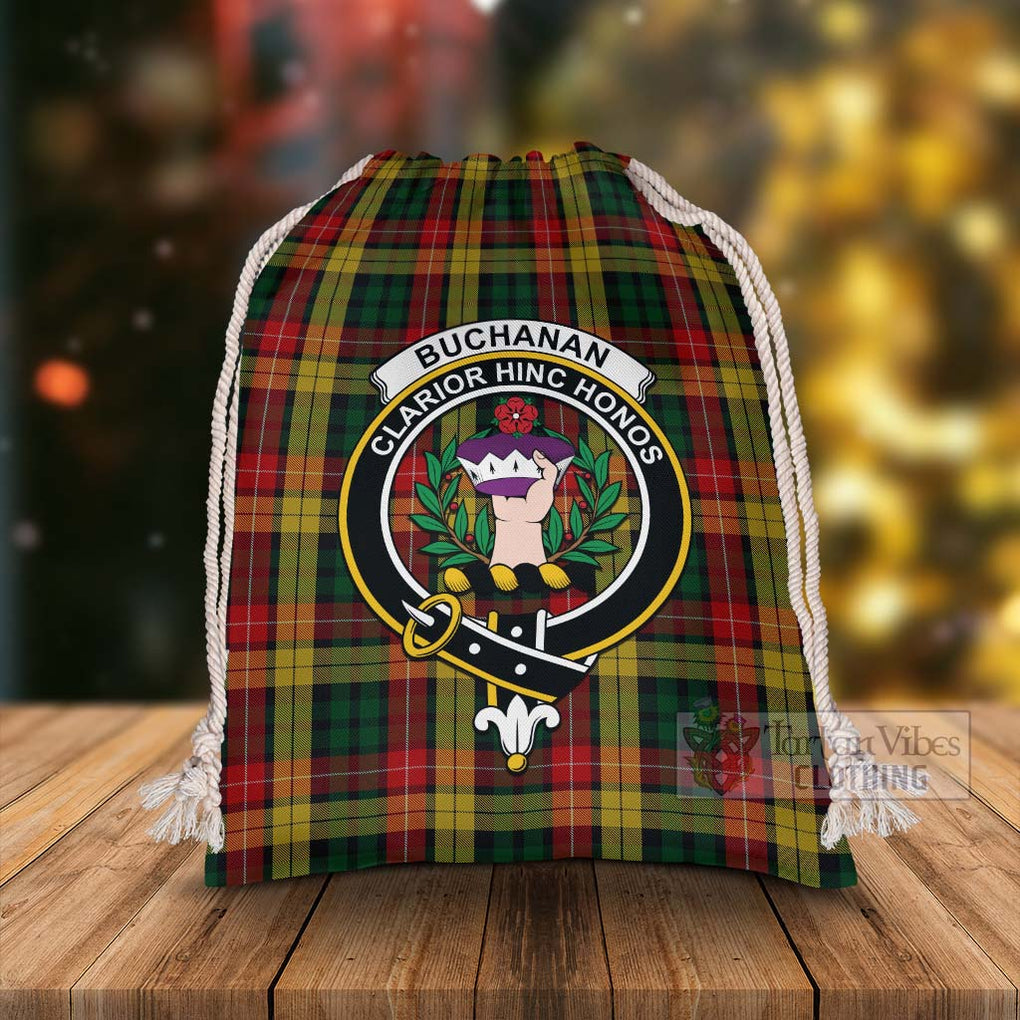 Tartan Vibes Clothing Buchanan Tartan Christmas Santa's Bag with Family Crest