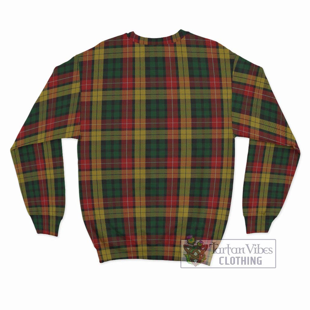 Buchanan Tartan Sweatshirt with Family Crest DNA In Me Style - Tartanvibesclothing Shop